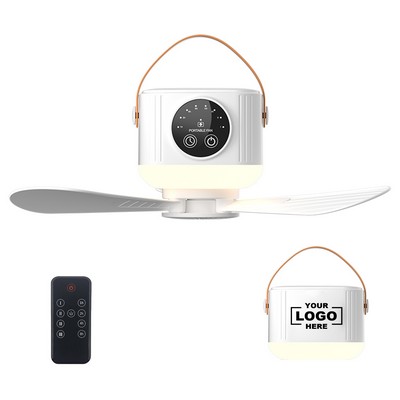 Remote Control Electric Fan with Built-In Light