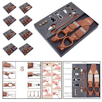 Y-Shaped Men's Suspender Set