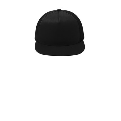 Sport-Tek YP Classics 5-Panel Classic Trucker Mesh Back Cap.