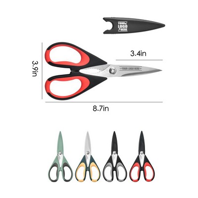 All Purpose Kitchen Shears With Protective Sheath