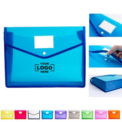 Durable Plastic Document Organizer Bag.