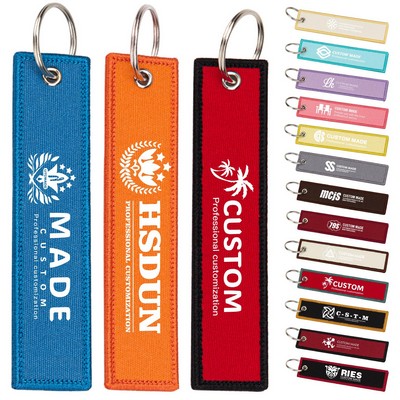 Custom Embroidered Keyrings
