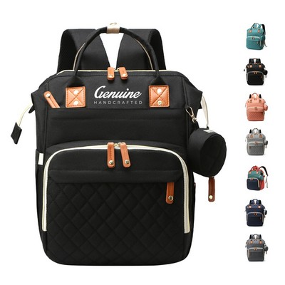 Diaper Backpack with USB Charging Port