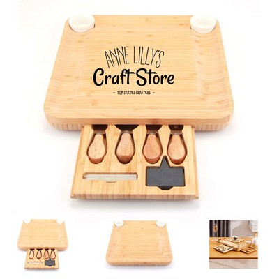 Bamboo Charcuterie Board Set