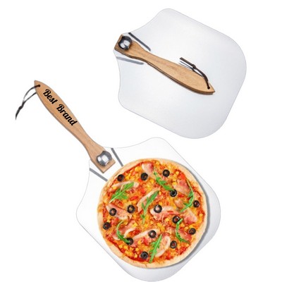 Foldable Wooden Handle Pizza Spatula for Pizza Transfer