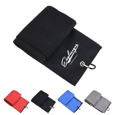 Cotton Waffle Golf Towel