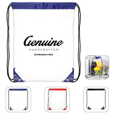 Clear PVC Drawstring Backpack
