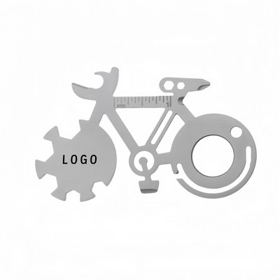 Multifunctional Tool Card In The Shape Of A Bicycle