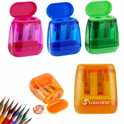 Portable Double Hole Pencil Sharpener