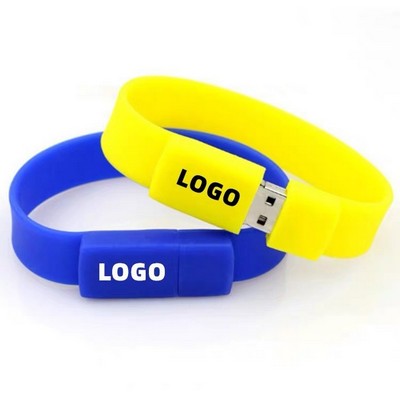 Wristband USB Flash Drive W/ 4GB Storage