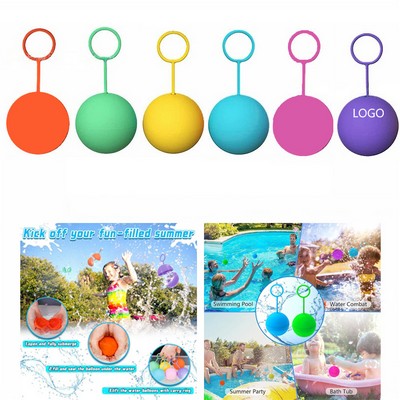 Reusable Silicone Water Ball with Pull Ring