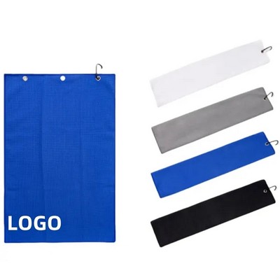 Golf Towel With Carabiner (15.7 X 23.6 )