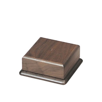 Square Genuine Walnut Base (5" x 5")