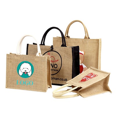 Linen Tote Shopping Bag