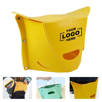 Folding Portable Camping Hiking Stool, Lightweight Collapsable Chair for Travel BBQ Outdoor