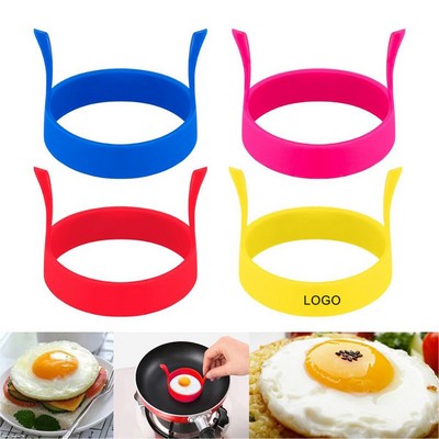 3" Round Silicone Egg Cooker Ring with Double-Ear MOQ 50PCS