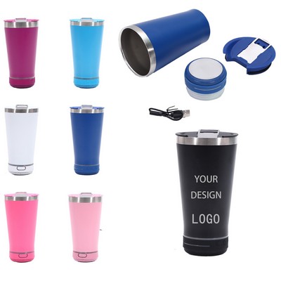 Stainless Steel Mug with Bluetooth Speaker