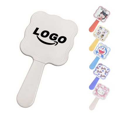 Handheld Mirror with Hidden Comb