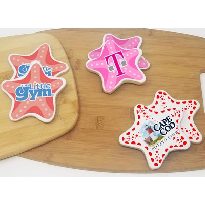 3.5" Starfish Shaped Logo Sugar Cookie
