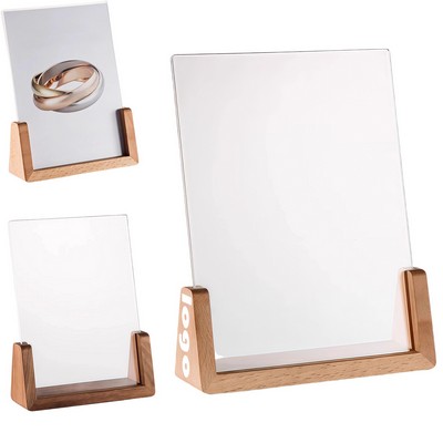 U-Shaped Walnut Photo Frame