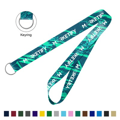 Custom 3/4" Full Color Dye-Sublimated Lanyard