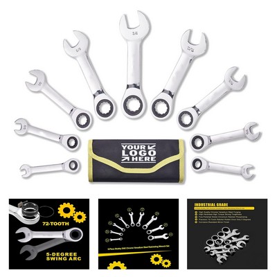 Metric Ratcheting Wrench Set