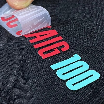 1.5" Silicone Sticker Label with Adhesive Backing - Heat Transfer