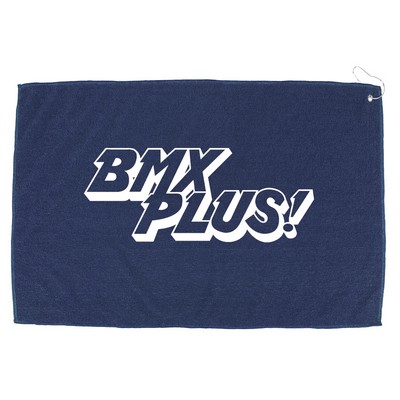 16" X 25" RPET Hemmed Golf Towel with Hook & Grommet