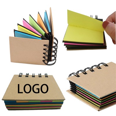 Pocket Spiral Sticky Notes With Sticky Flags