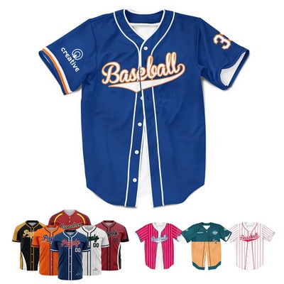 Button Front Baseball Collar Short-Sleeved Shirt