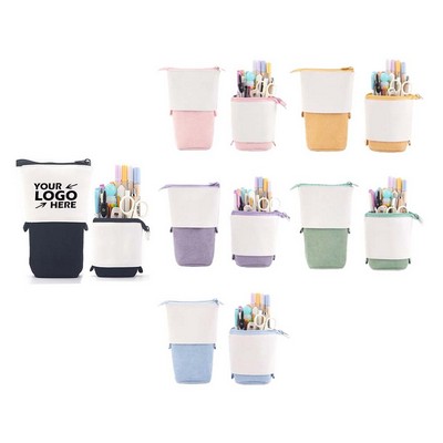 Telescopic Pencil Case Pen Holder With Zipper