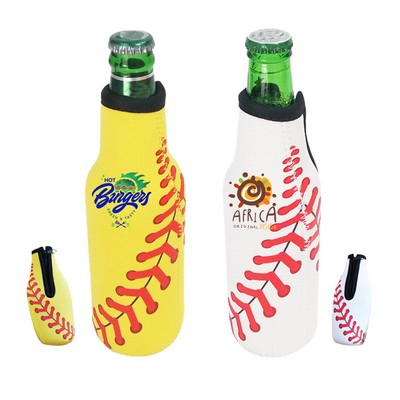 Neoprene Baseball Beer Sleeve