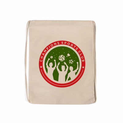 Canvas Drawstring Backpack (Natural)