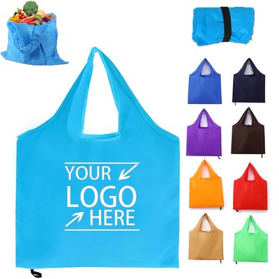 210T Folding Polyester Shopping Tote Bag
