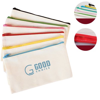 Multipurpose Canvas Pencil Case/Makeup Bag