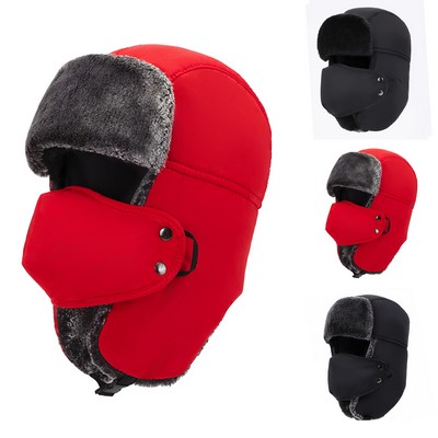 Winter Trapper Hat with Mask