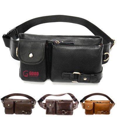 Leather Crossbody Chest Bag