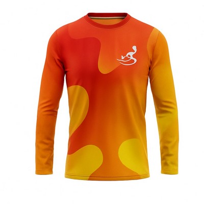 Long Sleeve T-Shirt 125G Waffle Grid Unisex Sublimation