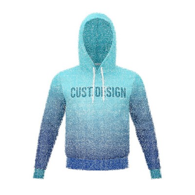 Unisex Full Color Fleece-Lined Cropped Hoodie 310G