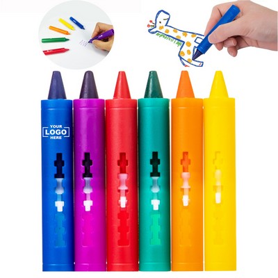 Vibrant 6-Pack Bathtub Crayon Set
