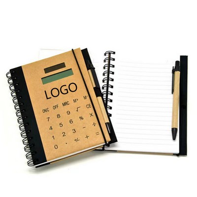 Solar Powered Notebook with Calculator
