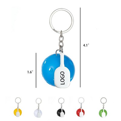 Zinc Alloy Pickleball Paddle Keychain