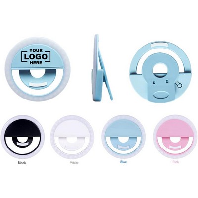 Versatile Mini Selfie Ring Light for Cell Phones