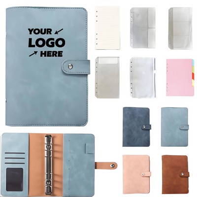 Leather Notebook with 6 Rings