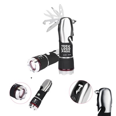 Car Multi Function Safety Hammer with Flashlight