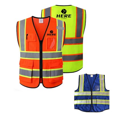 Breathable Mesh Reflective Adult Safety Vest for Comfort