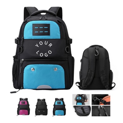 Oxford Sports Backpack With Mesh Ball Holder 11.75" x 19.25" x 7.88"