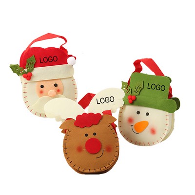 Non Woven Christmas Handheld Candy Bag