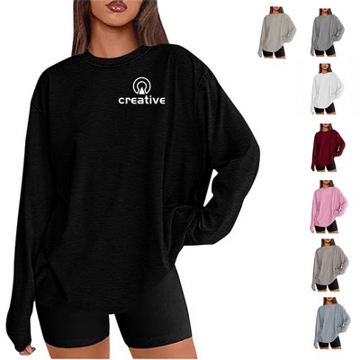 Womens Oversized Long Sleeve Shirts