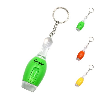 Led Mini Bowling Keychain